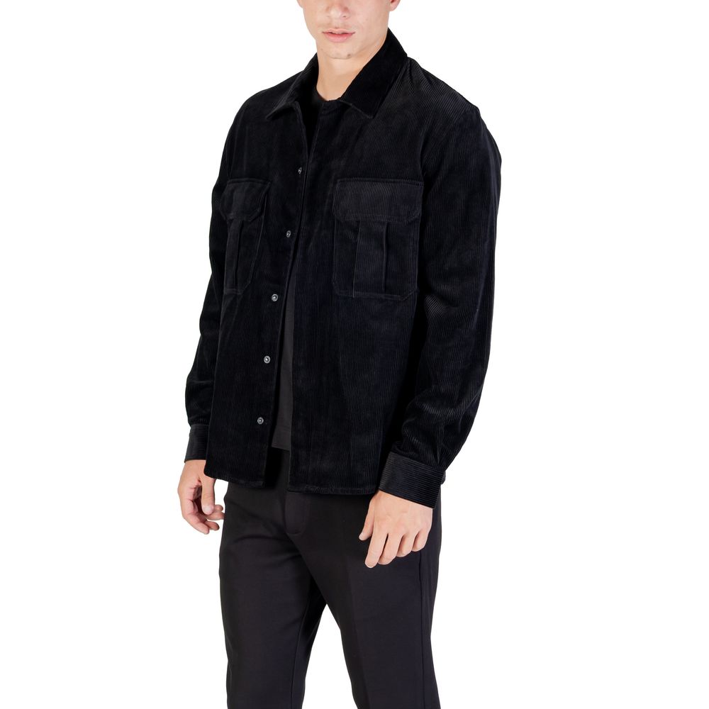 Antony Morato MMSL00770-FA300030 Black Cotton Shirt