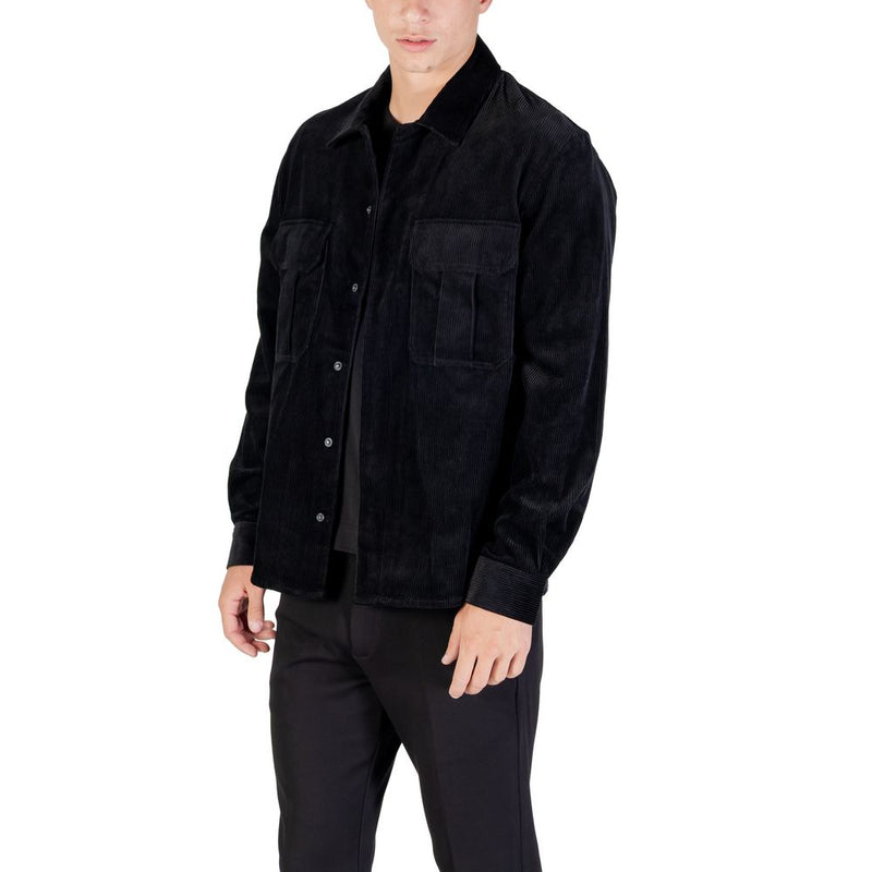 Antony Morato MMSL00770-FA300030 Black Cotton Shirt