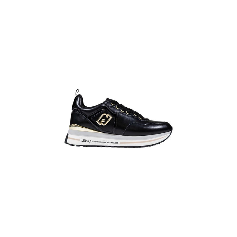 Liu Jo Black Maxi Wonder Platform Sneakers for Women