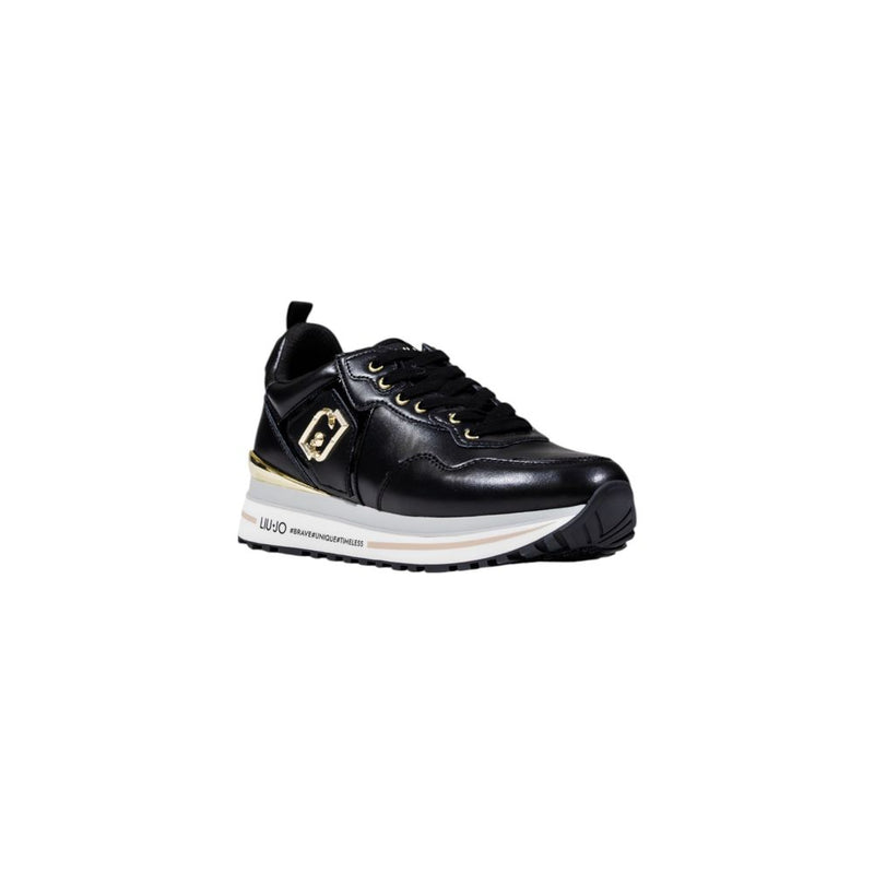 Liu Jo Black Maxi Wonder Platform Sneakers for Women