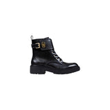 Liu Jo Black Artificial Leather Lace-Up Combat Boots