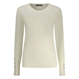 Guess Jeans Bianco Viscosa Women Sweater - Chic White Design