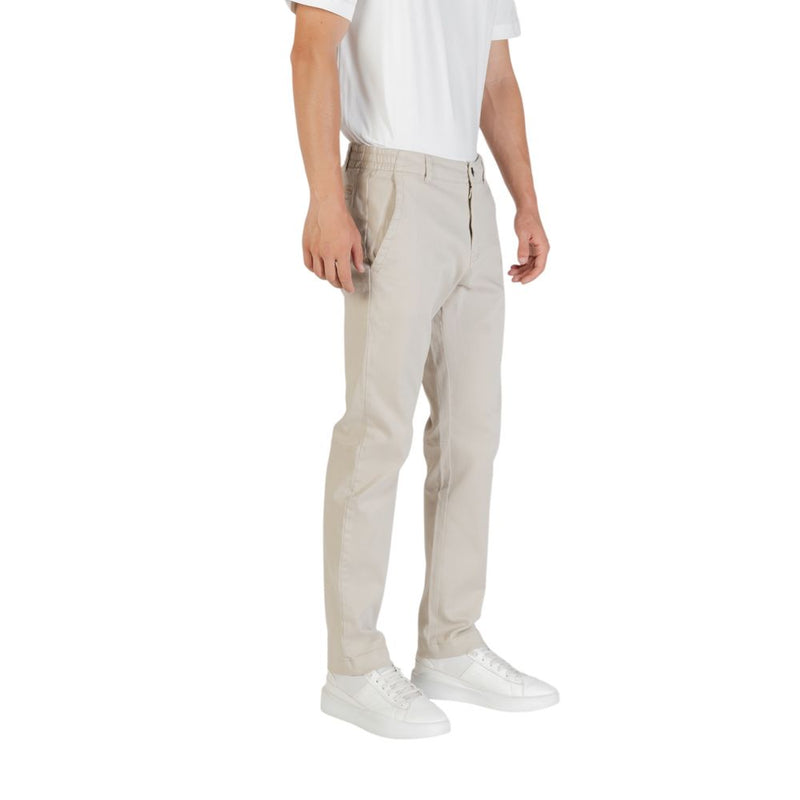 Hugo Boss Beige Polyester Casual Broek