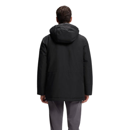 Veste longue Hugo Boss noire en polyester
