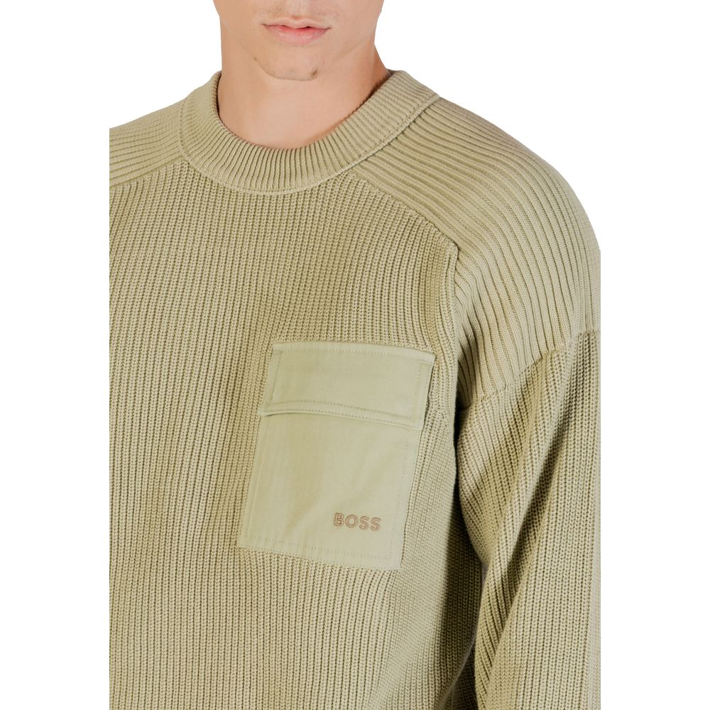 Sweat-shirt en coton Hugo Boss Green