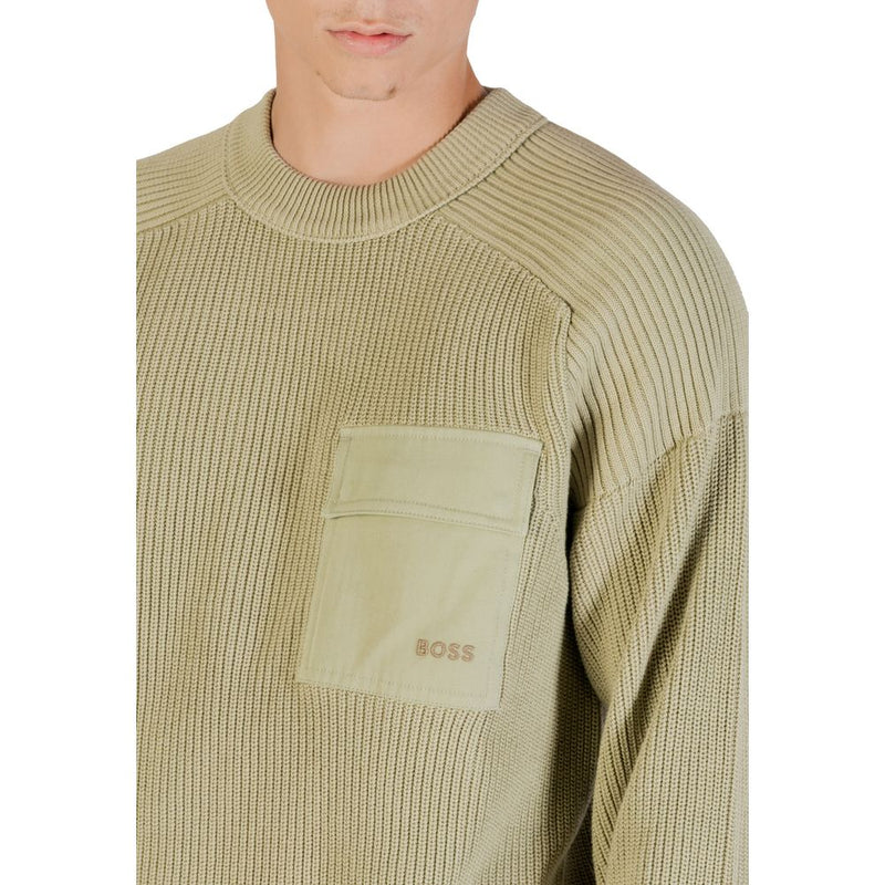 Hugo Boss Groene Katoenen Sweatshirt