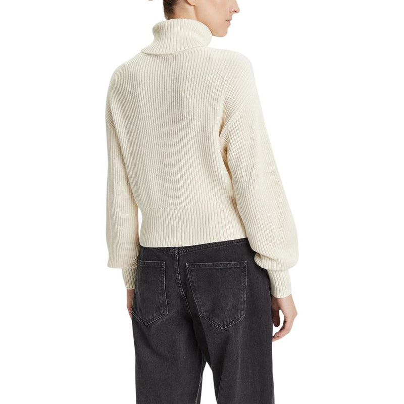 Calvin Klein Jeans Beige Cotton Sweatshirt - BLOWN UP CK LOOSE