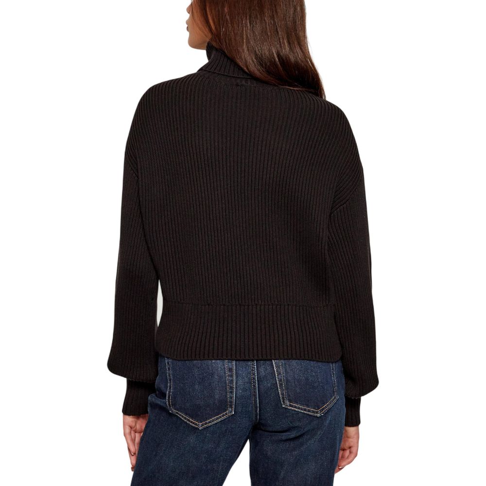 Calvin Klein Jeans Black Cotton Sweatshirt BLOWN UP CK LOOSE
