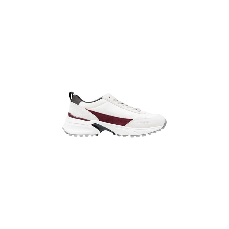 Calvin Klein HIKE RUNNER Cream Suede Leather Chunky Sneakers
