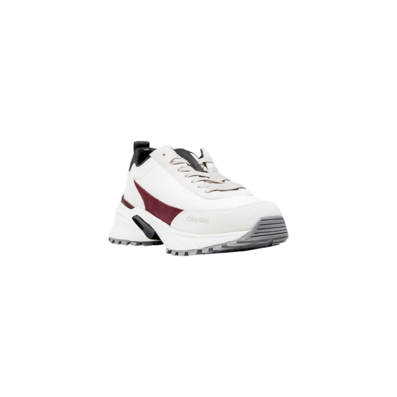 Calvin Klein HIKE RUNNER Cream Suede Leather Chunky Sneakers
