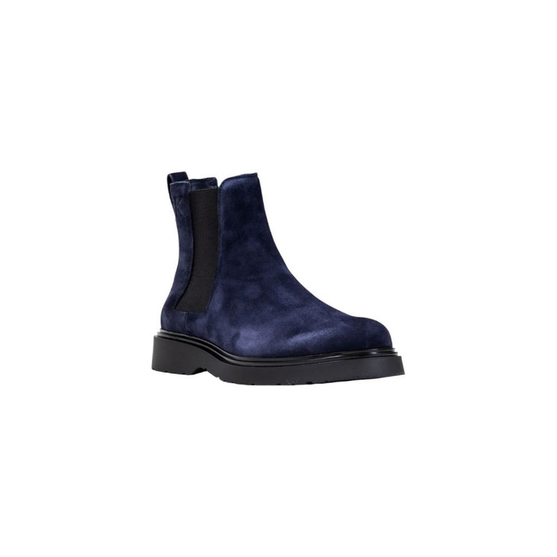 Calvin Klein Jeans Blue Suede Leather Chelsea Boots for Men