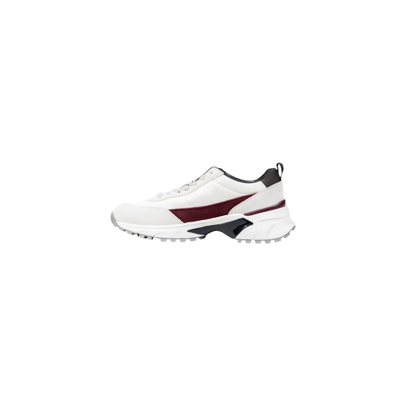 Calvin Klein HIKE RUNNER Cream Suede Leather Chunky Sneakers