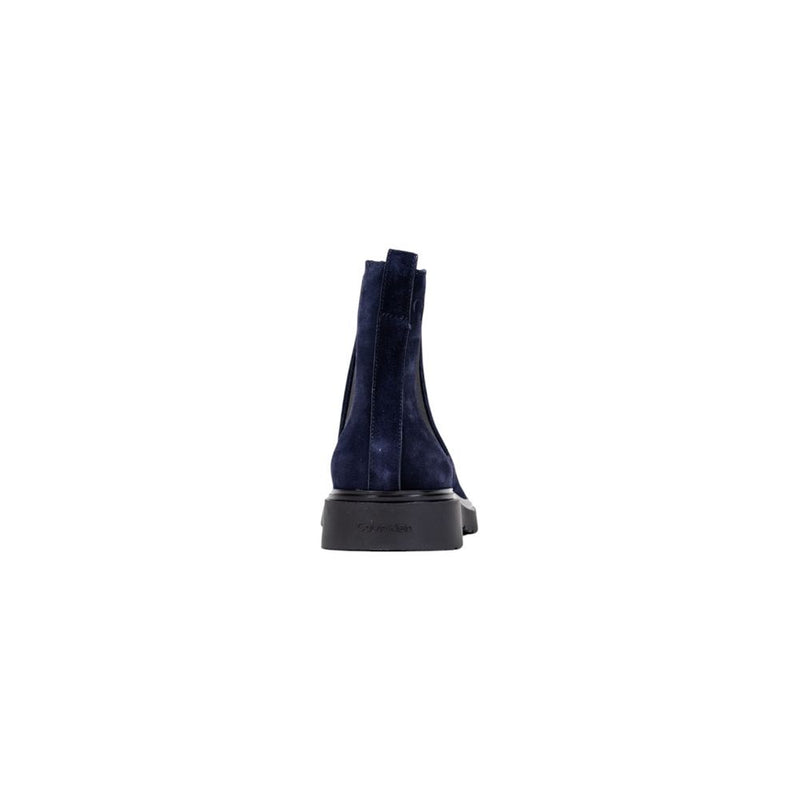 Calvin Klein Jeans Blue Suede Leather Chelsea Boots for Men