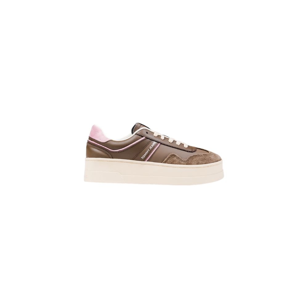 Tommy Hilfiger Jeans Greenwich Flatfo Brown Sneakers for Women