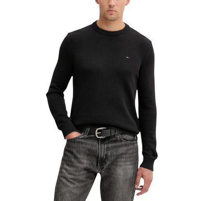 Sweat-shirt Tommy Hilfiger Jeans en coton biologique noir