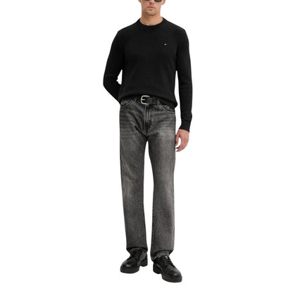 Sweat-shirt Tommy Hilfiger Jeans en coton biologique noir