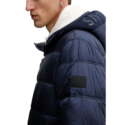 Veste longue en polyamide bleu Tommy Hilfiger Jeans