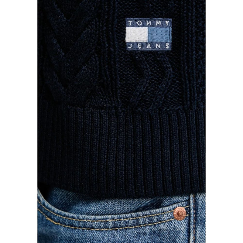 Tommy Hilfiger Jeans Blauw gerecycled katoenen sweatshirt