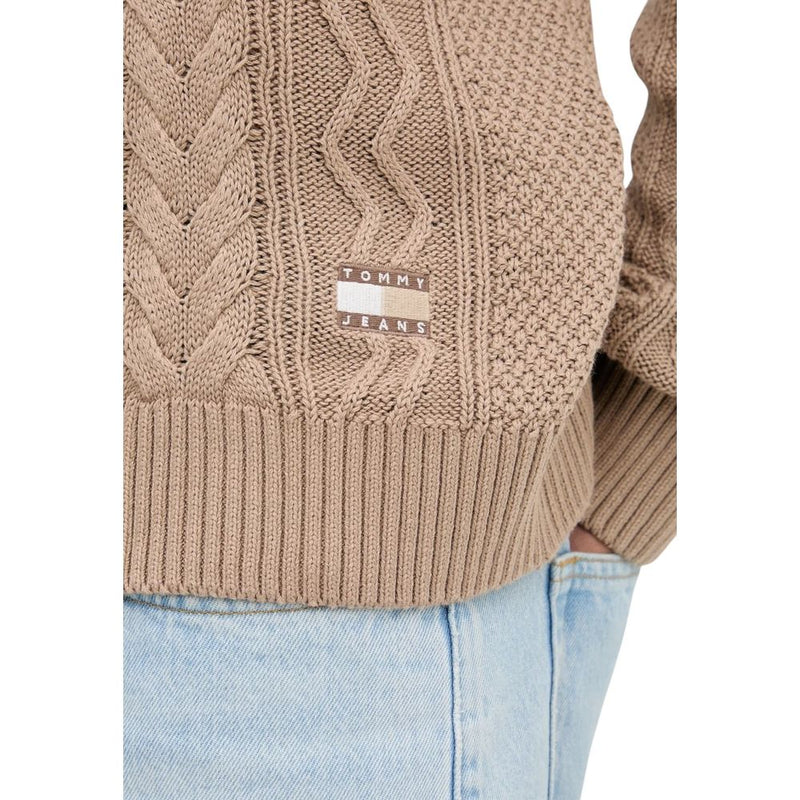 Tommy Hilfiger Jeans Beige gerecycled katoenen sweatshirt