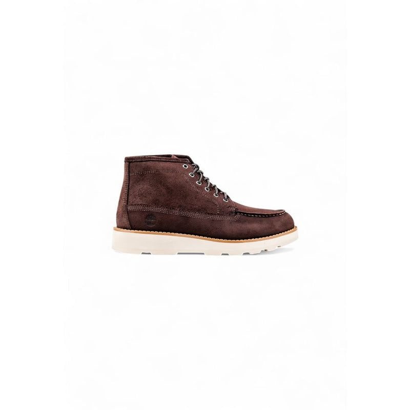 Timberland Brit Mid Lace-Up Boots en Cuir Marron pour Hommes