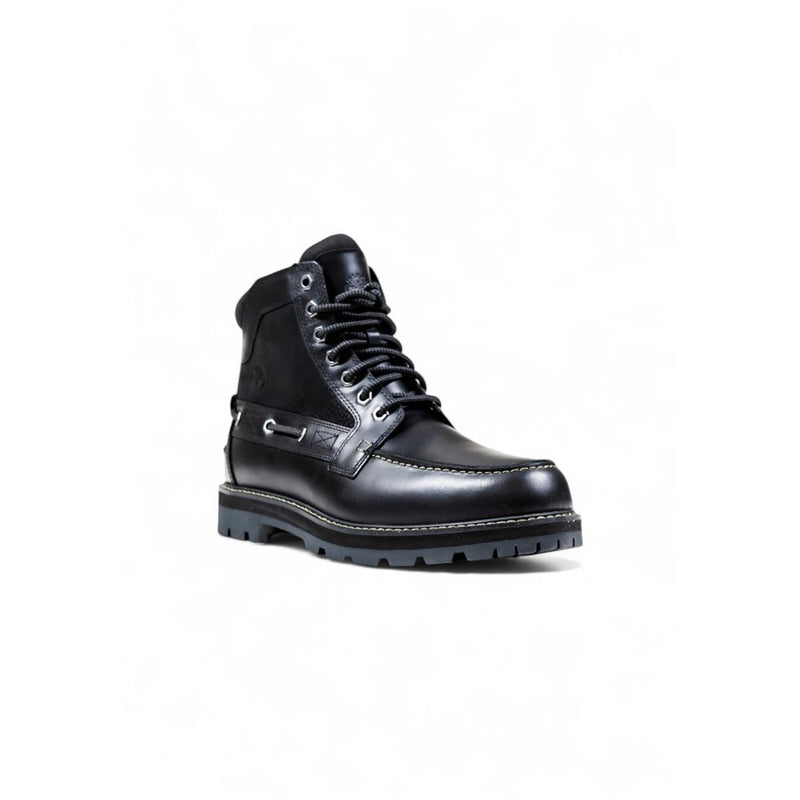 Timberland Black Leather BRRD Mid Lace-Up Boots for Men