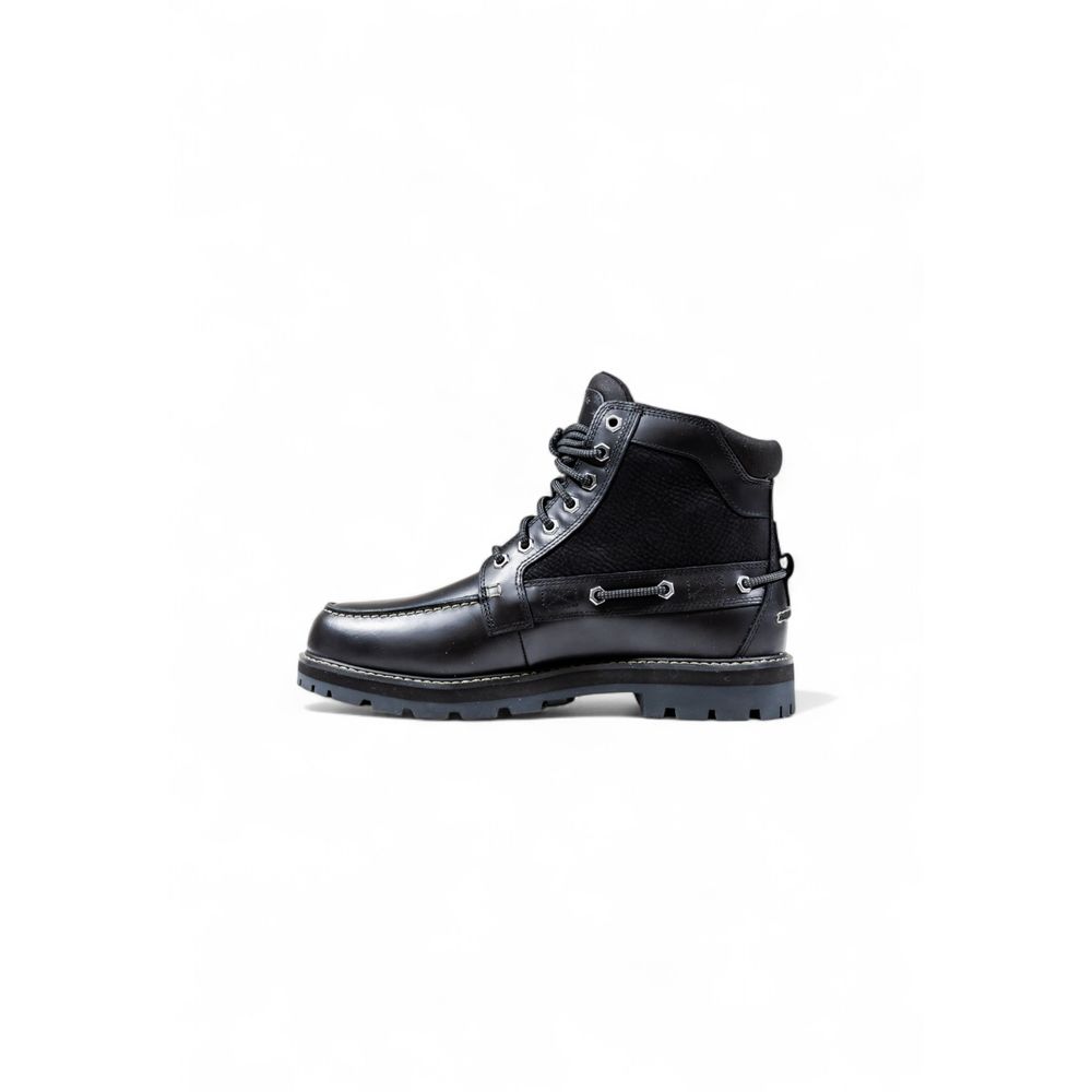 Timberland Black Leather BRRD Mid Lace-Up Boots for Men