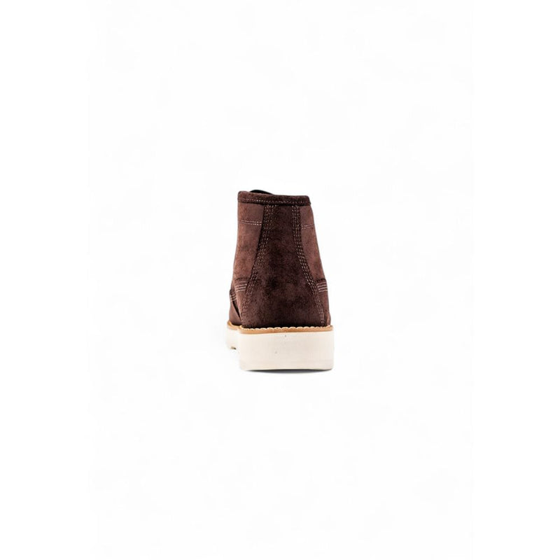 Timberland Brit Mid Lace-Up Boots en Cuir Marron pour Hommes