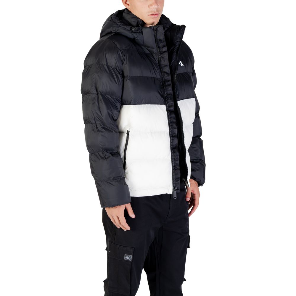 Calvin Klein Jeans Cream Polyamide Puffer Coat for Men