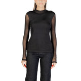 Only Onlerica Life Mesh L/S Top - Élégance Écologique en Noir