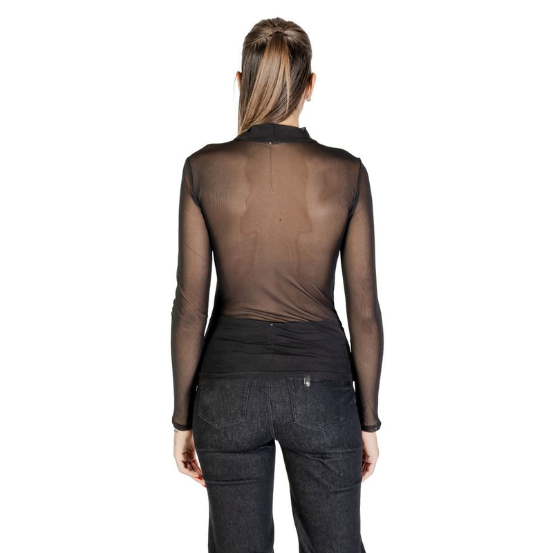 Only Onlerica Life Mesh L/S Top - Stylish Black Eco-Friendly Shirt