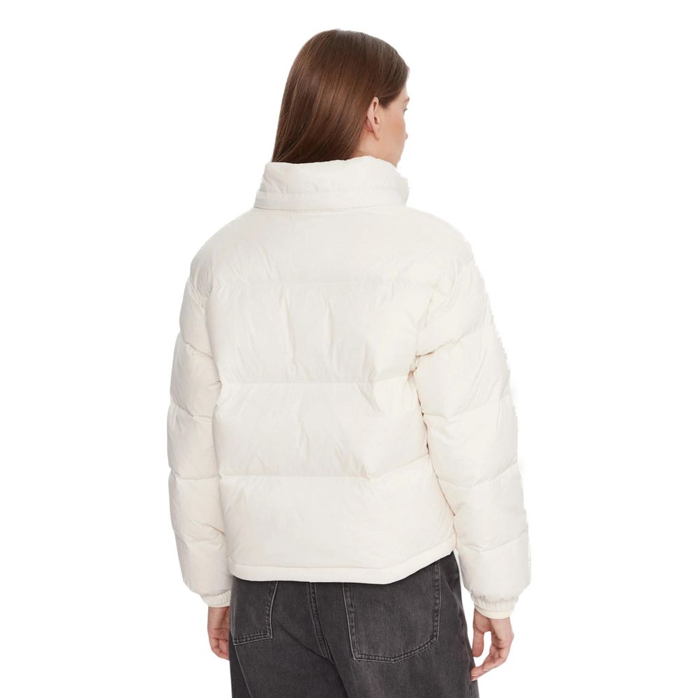 Calvin Klein Jeans Cream Polyamide Essential Midweight Puffer Coat