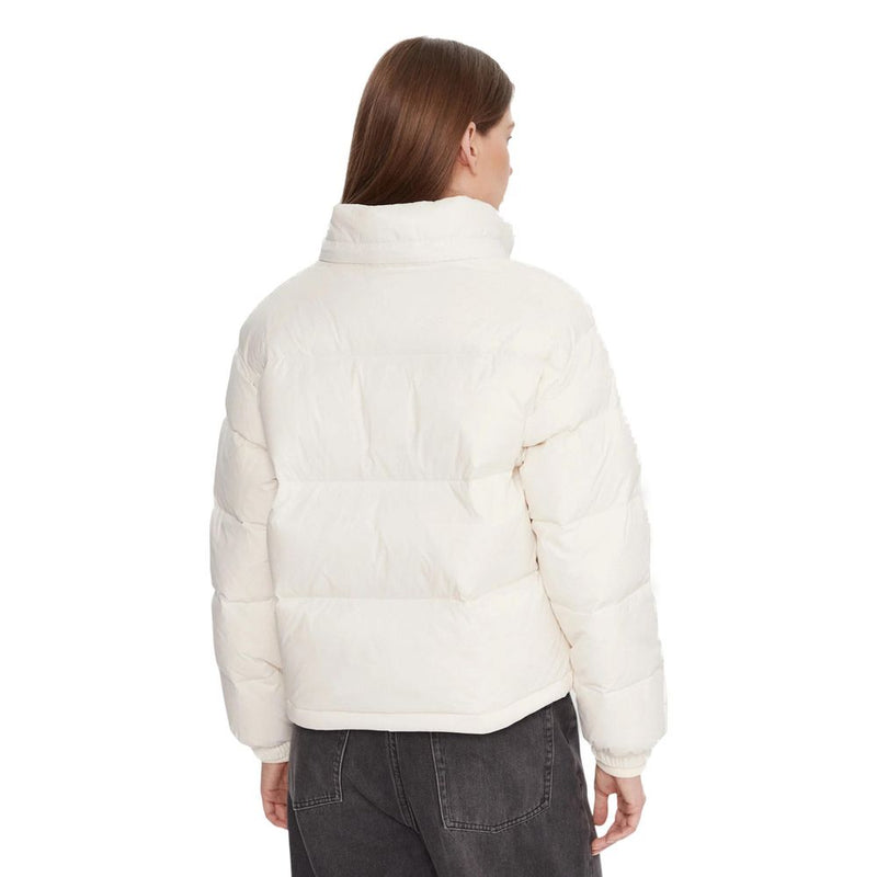 Calvin Klein Jeans Cream Polyamide Essential Midweight Puffer Coat
