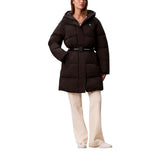 Calvin Klein Jeans Black Belted Midweight Puffer Coat