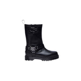 Dr. Martens Anistone Hi Wanama Black Leather Lace-Up Boots