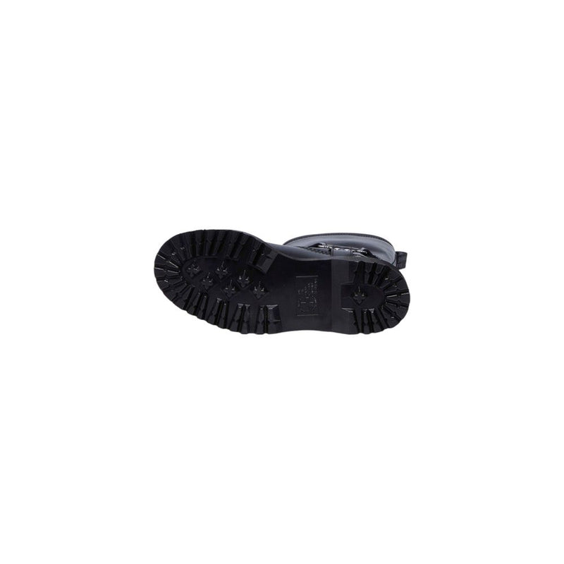 Dr. Martens Anistone Hi Wanama Black Leather Lace-Up Boots