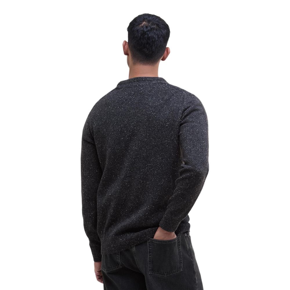 Sweat-shirt en laine noire Barbour