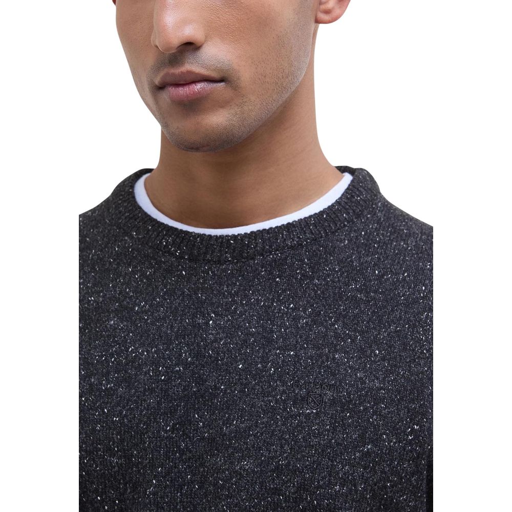 Sweat-shirt en laine noire Barbour