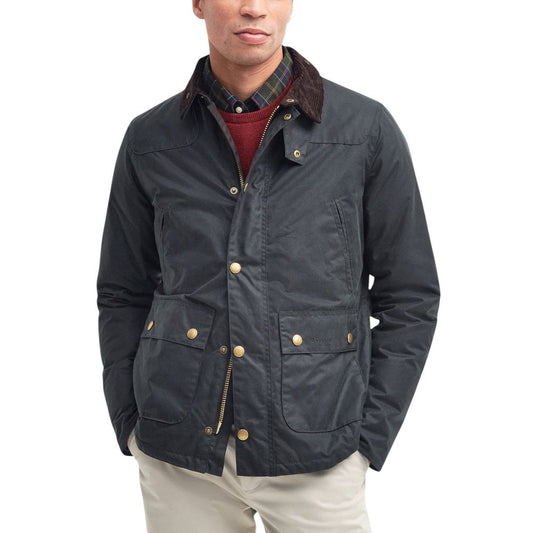 Barbour Grijze Katoenen Shell Jas