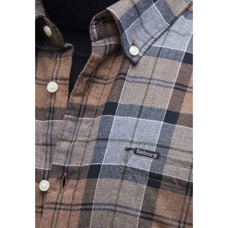 Barbour Beige Katoenen Overhemd met Patroon
