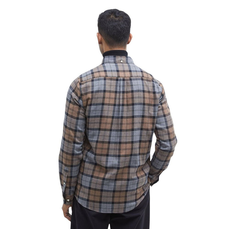 Barbour Beige Katoenen Overhemd met Patroon