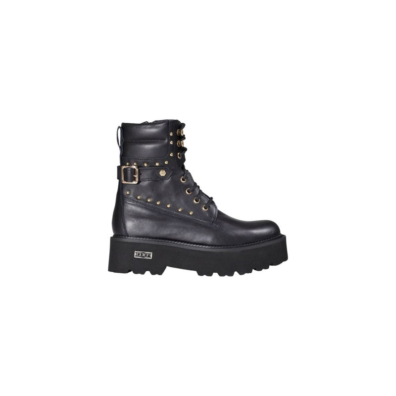 Cult Black Leather Lace-Up Boots - ROCKY 4641 MID CLW464102