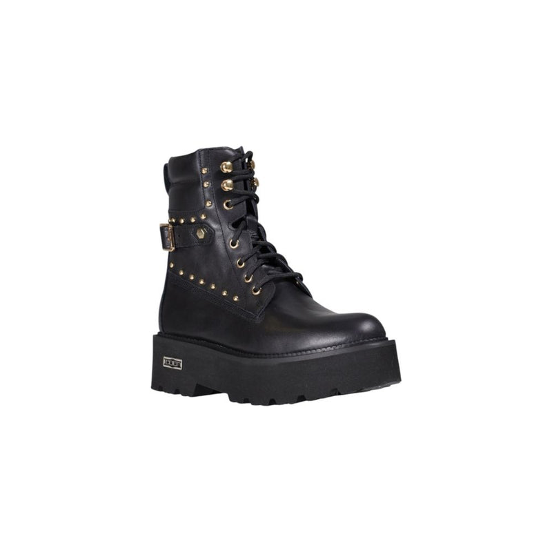 Cult Black Leather Lace-Up Boots - ROCKY 4641 MID CLW464102