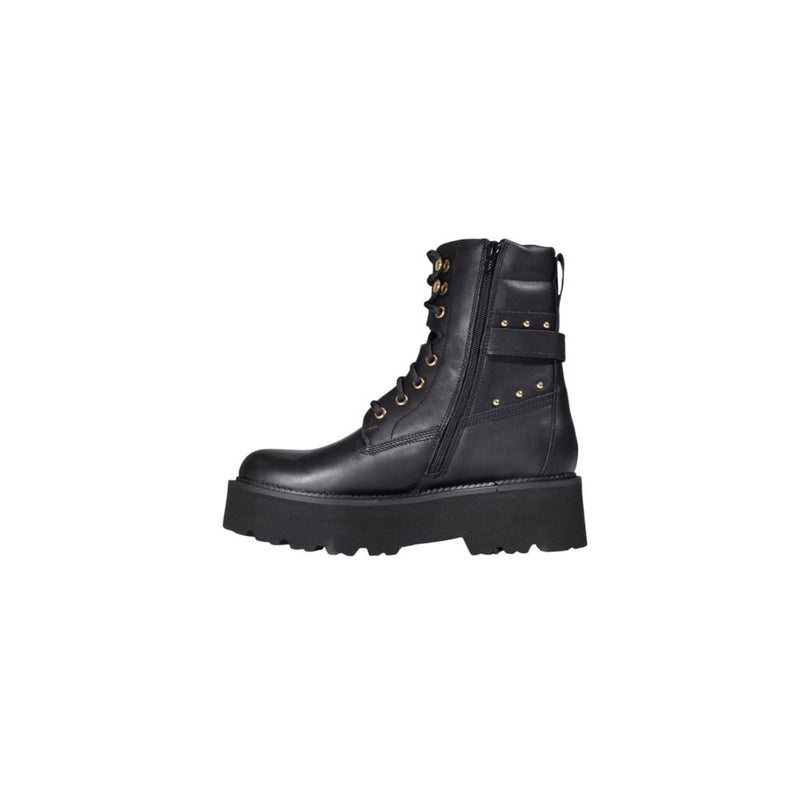Cult Black Leather Lace-Up Boots - ROCKY 4641 MID CLW464102