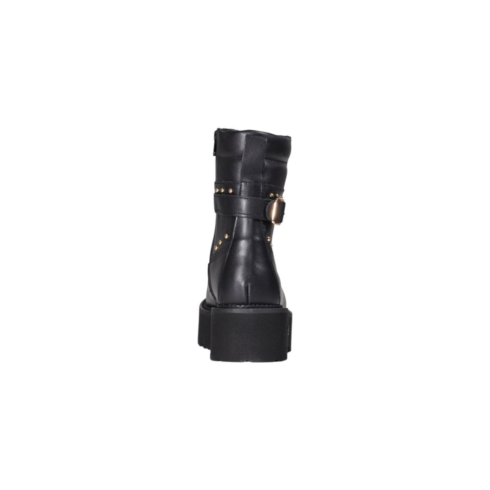 Cult Black Leather Lace-Up Boots - ROCKY 4641 MID CLW464102