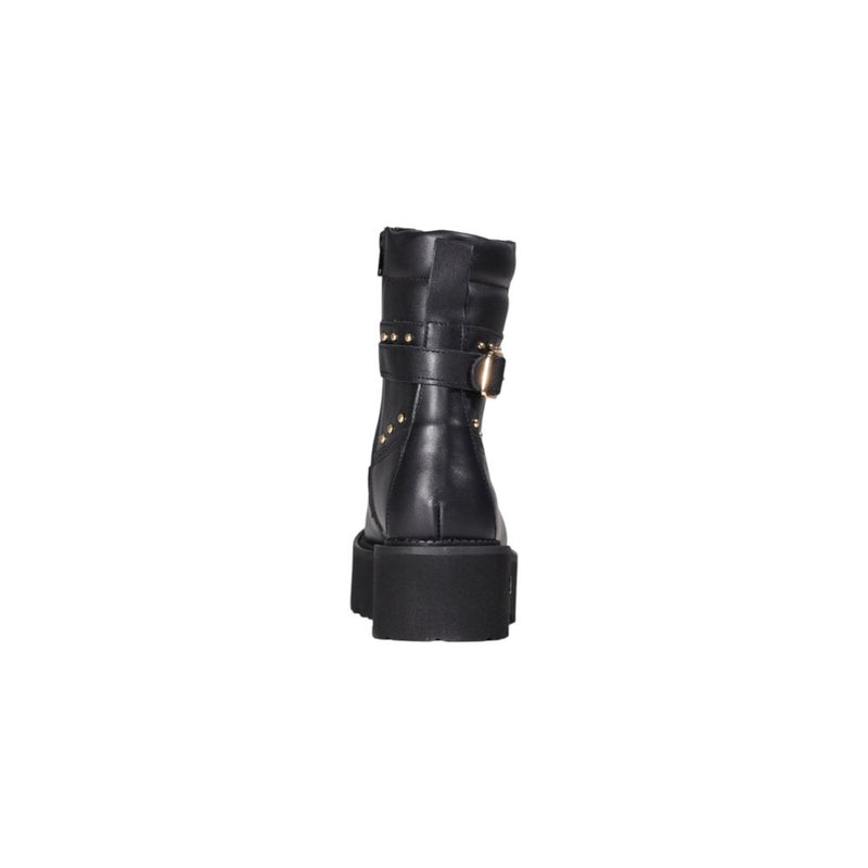 Cult Black Leather Lace-Up Boots - ROCKY 4641 MID CLW464102