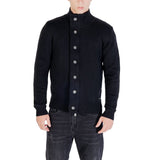 Gianni Lupo Black Marabou Sweatshirt for Men