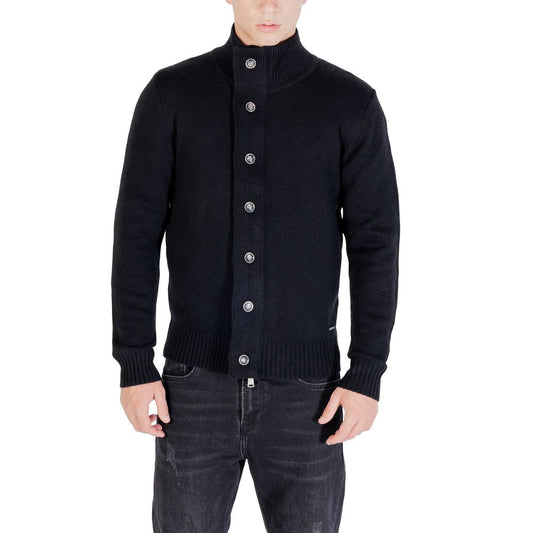 Gianni Lupo Black Marabou Sweatshirt GL35080-F25 for Men