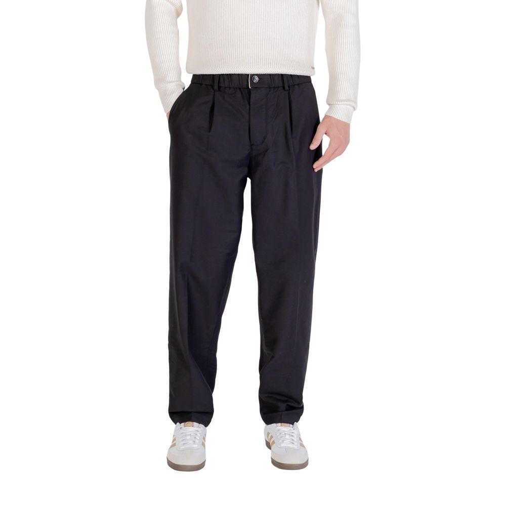 Gianni Lupo Black Cotton Casual Pants - Model CASUAL GL5203BD
