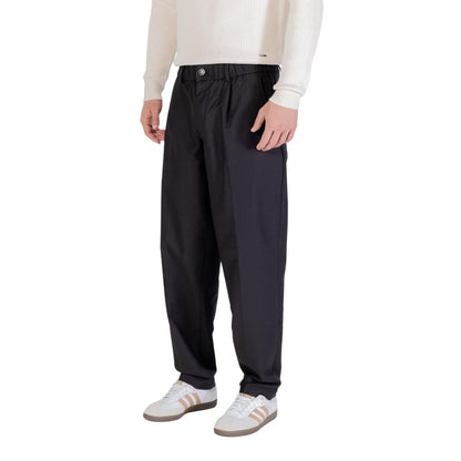 Gianni Lupo Zwarte Katoenen Casual Broek