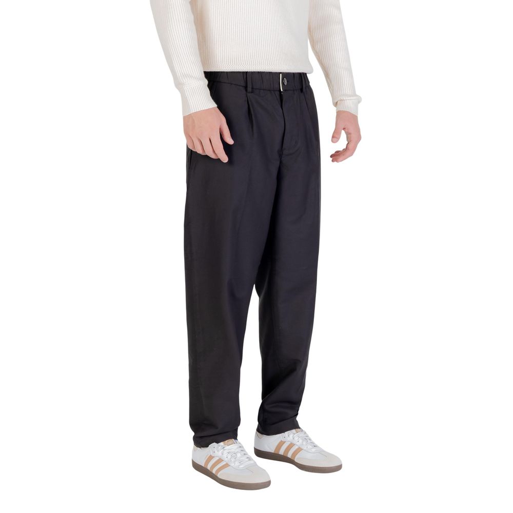 Gianni Lupo Black Cotton Casual Pants - Model CASUAL GL5203BD